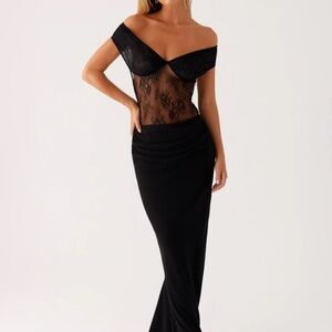 Peppermayo Black Backless Dress